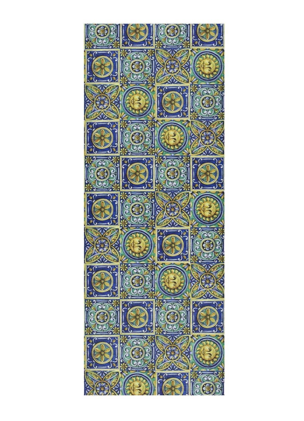 Alfombra vinílica de cocina multicolor 52x200 cm