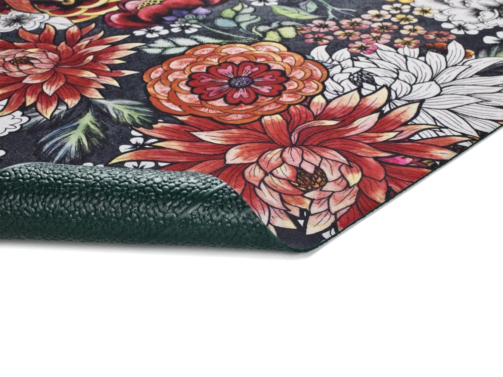 Tapis de cuisine lavable fleurs multicolore 52x200 cm — vue 4