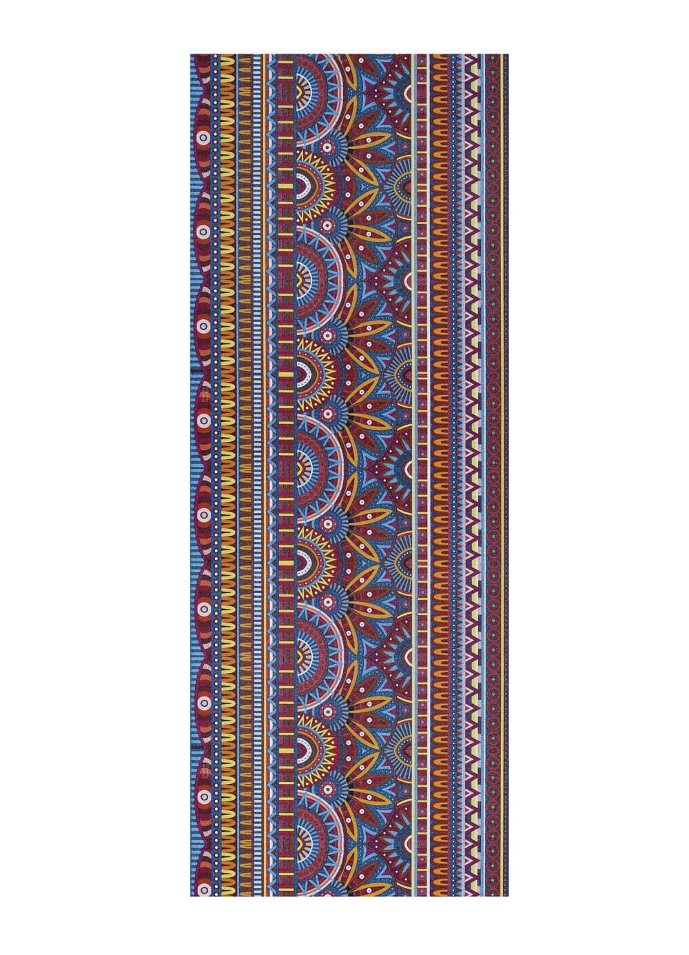 Alfombra vinílica de cocina multicolor 52x200 cm