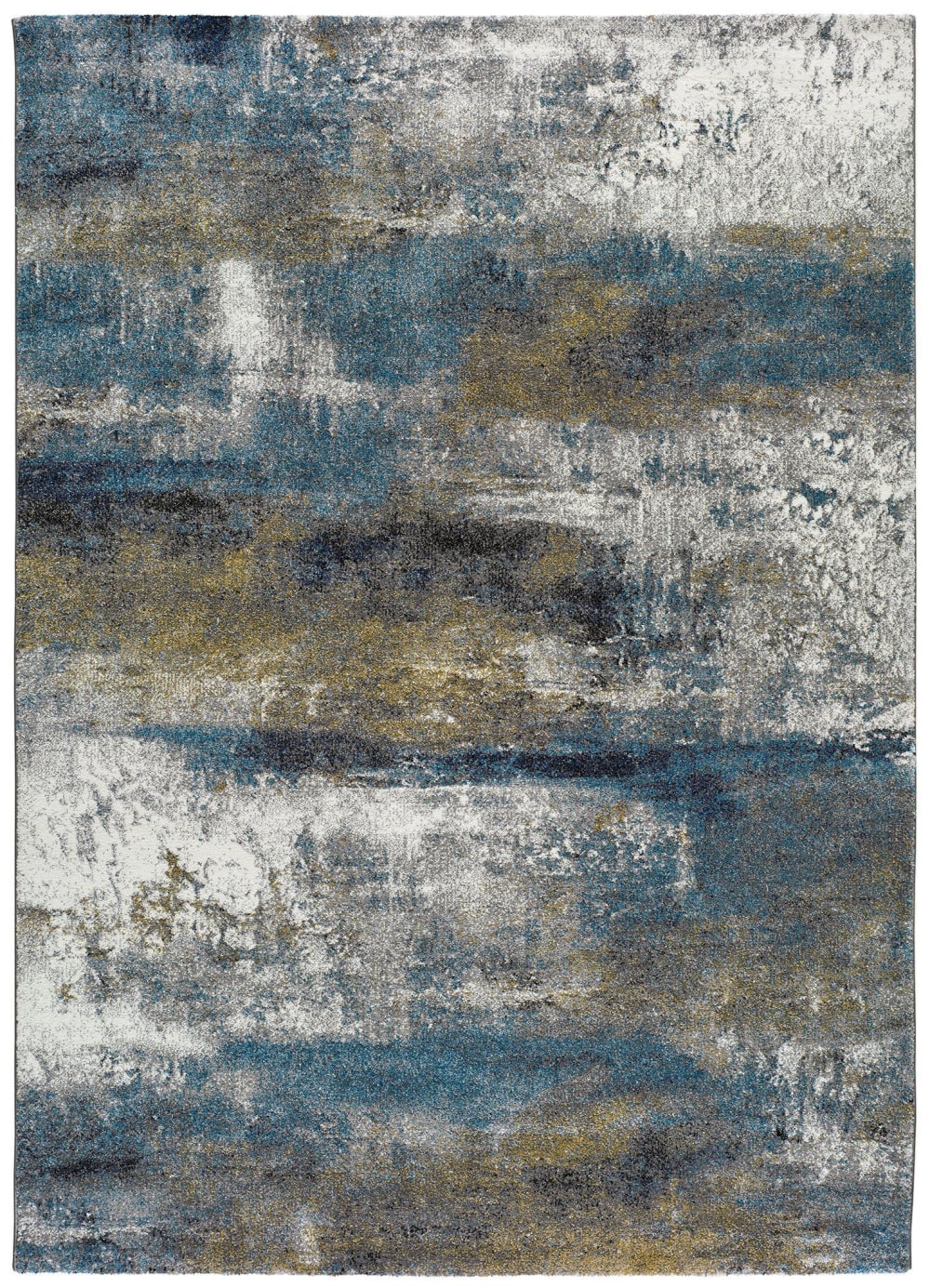 Atticgo Kurzflorteppich, Abstrakt, mehrfarbig, 160x230 cm style modern Blau Öko-Tex Zertifikat Pp - Polypropylen