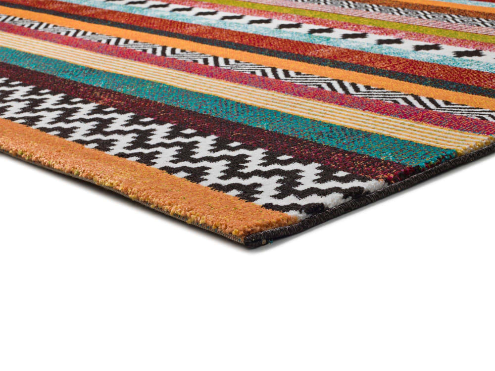 Tapis ethnique multicolore 140x200 cm — vue 4