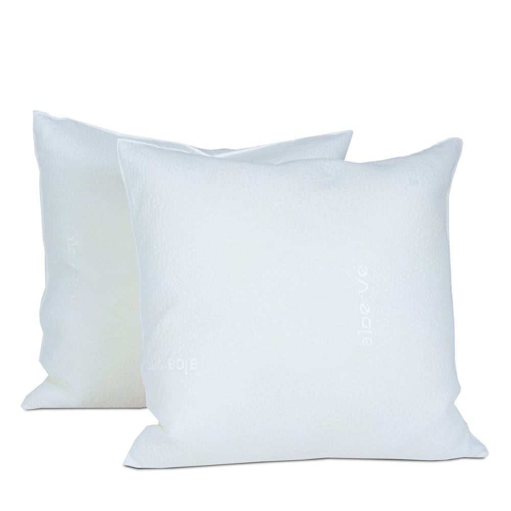 Bellecour Lot de 4 oreillers mémoire 60x60 style classique chic Blanc Certifié Oeko-Tex Viscose