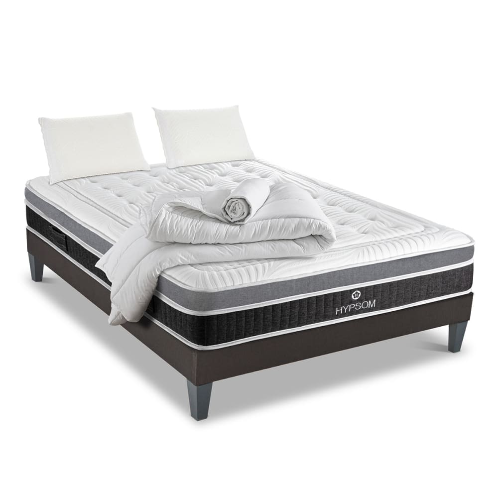 Pack    Matelas + Sommier + Accessoires 90x190 cm