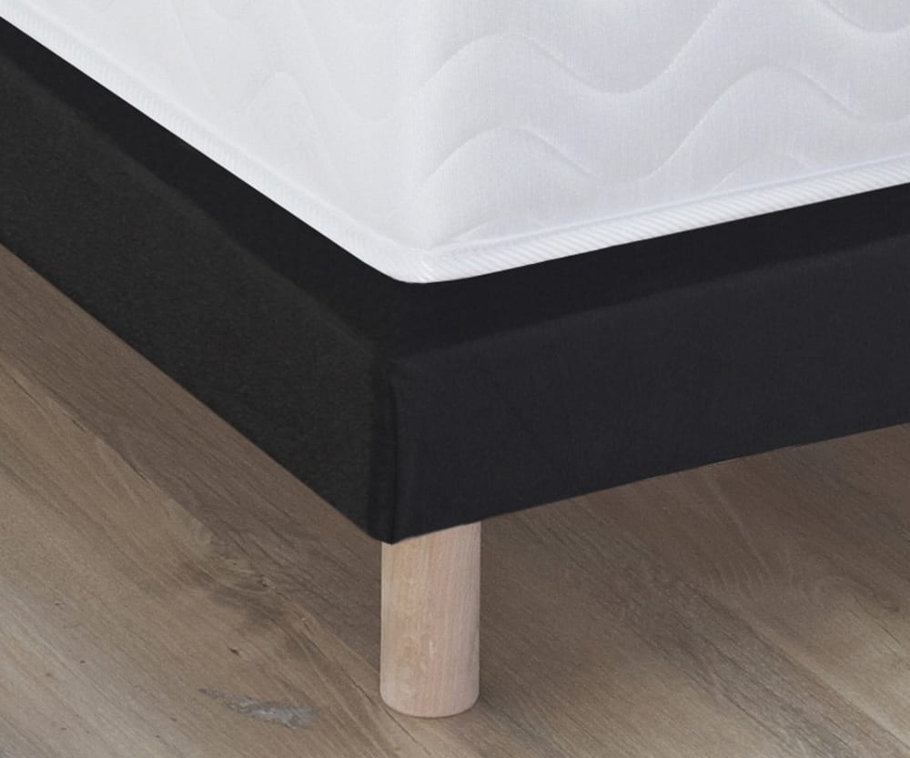 Sommier tapissier gris anthracite noir 2x80x200 - Maisons du Monde