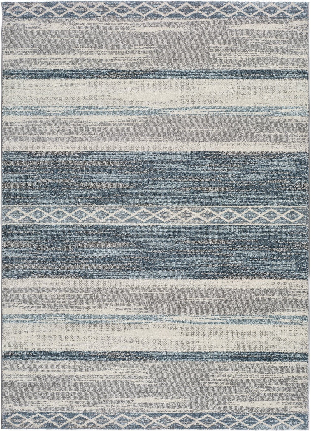 Tapis moderne gris/bleu 80x150 cm