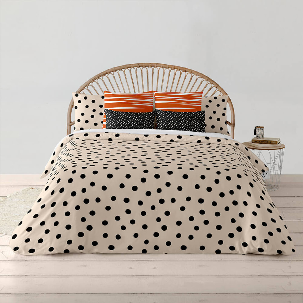 Funda de cojín 100% algodón naranja 50x50cm - Maisons du Monde