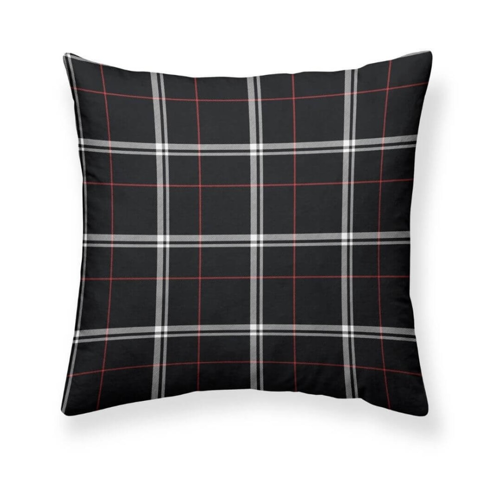 Funda de cojín 100% algodón negro 50x50cm