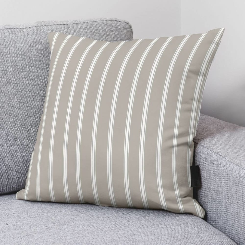 Funda de cojín 100% algodón beige 50x50cm - Maisons du Monde