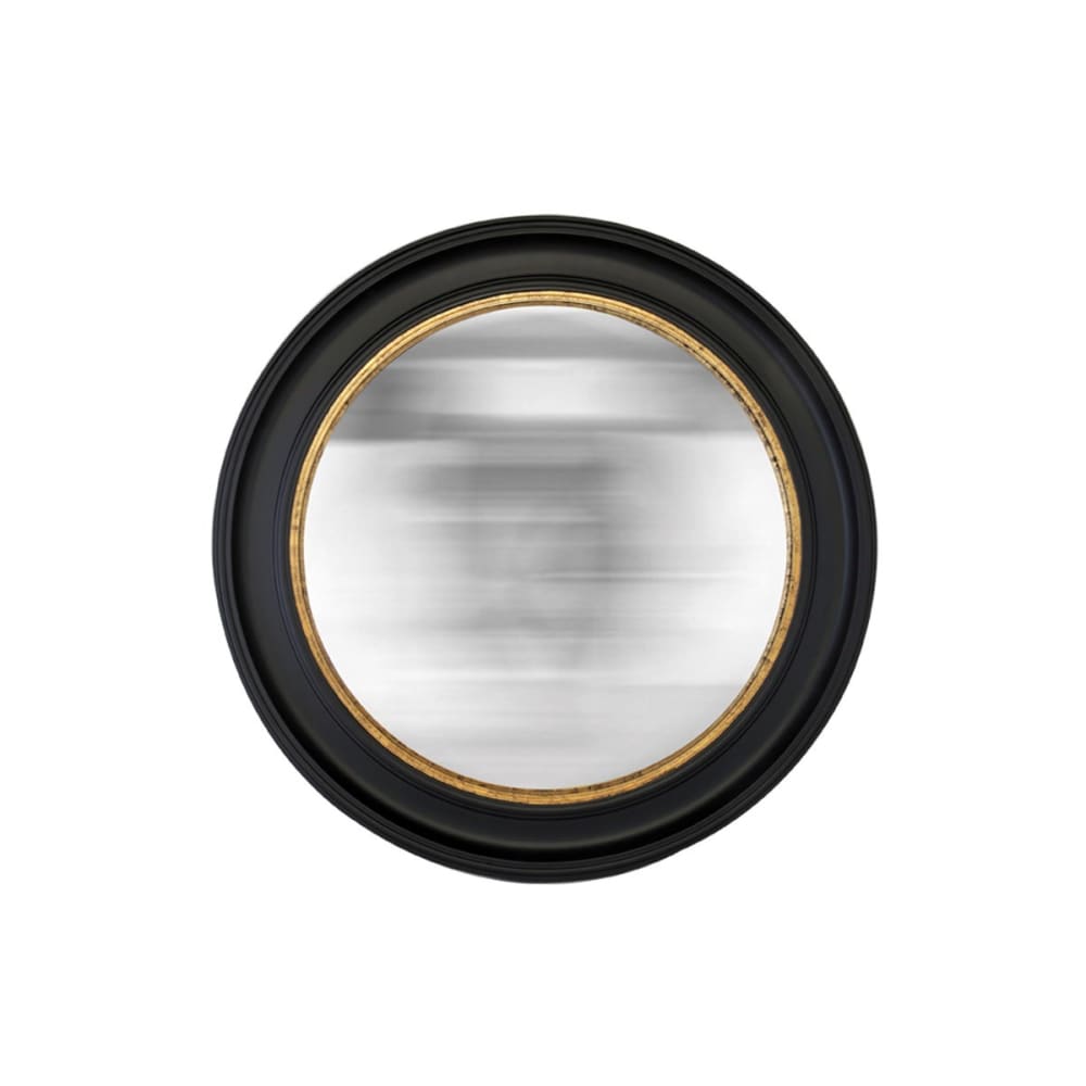 Miroir rond convexe 100x100cm noir