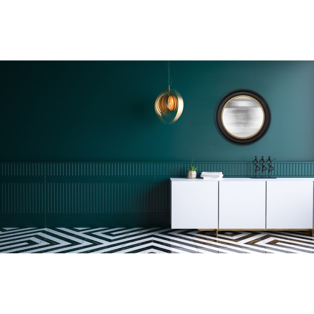 Miroir rond noir convexe 80cm - Maisons du Monde