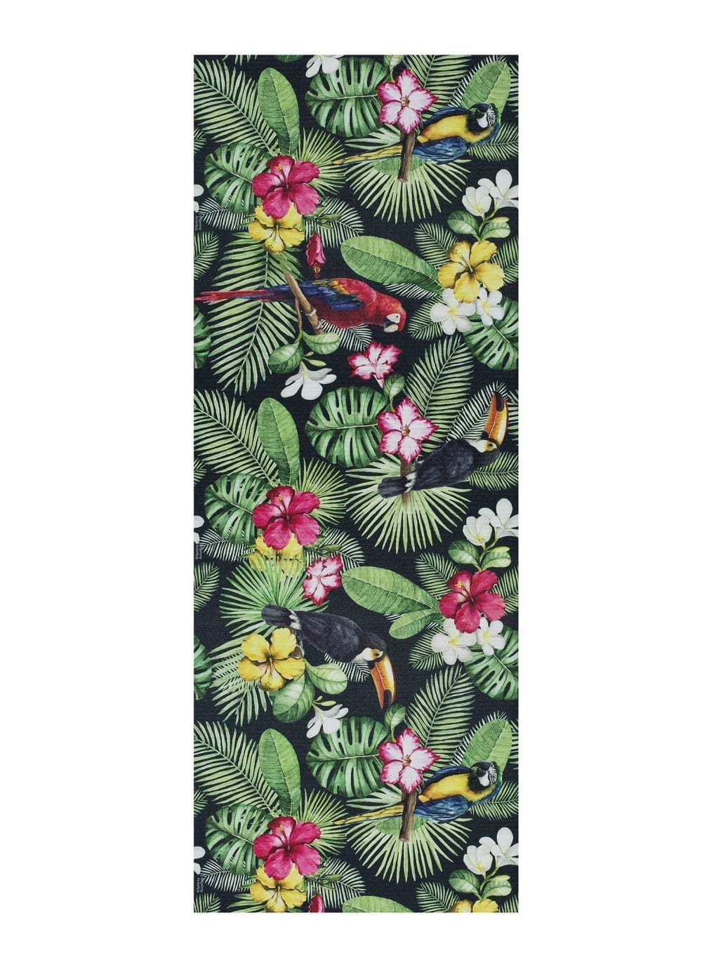 Alfombra de cocina lavable tropical verde/multicolor 52x200 cm