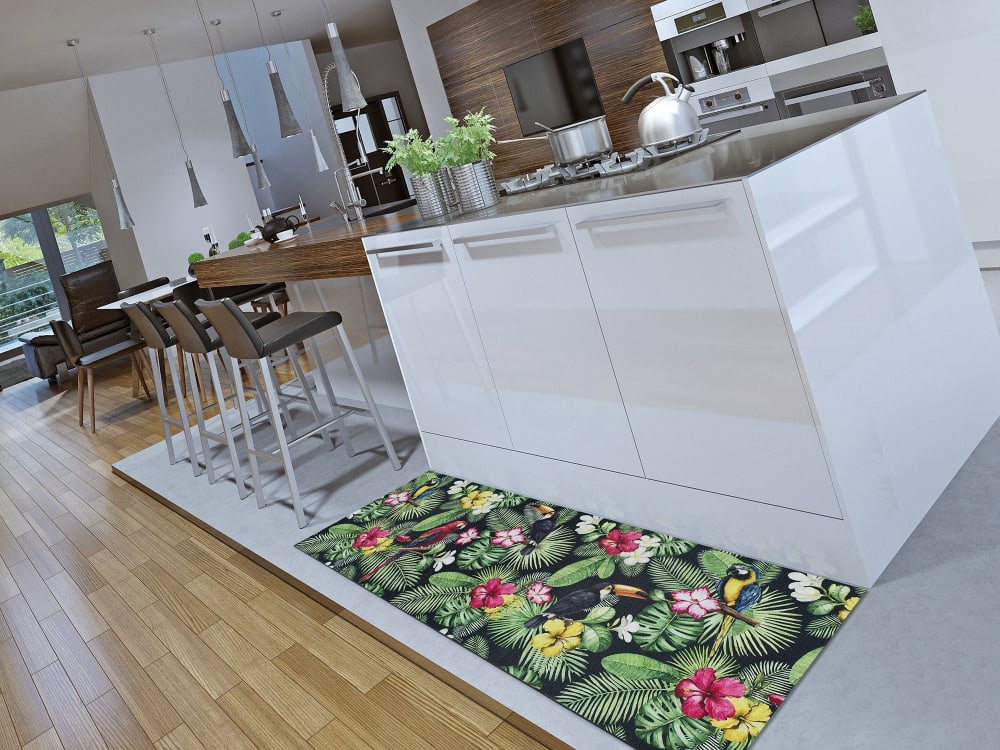 Vinyl-Küchenteppich, mehrfarbig, 52x200 cm - Maisons Du Monde