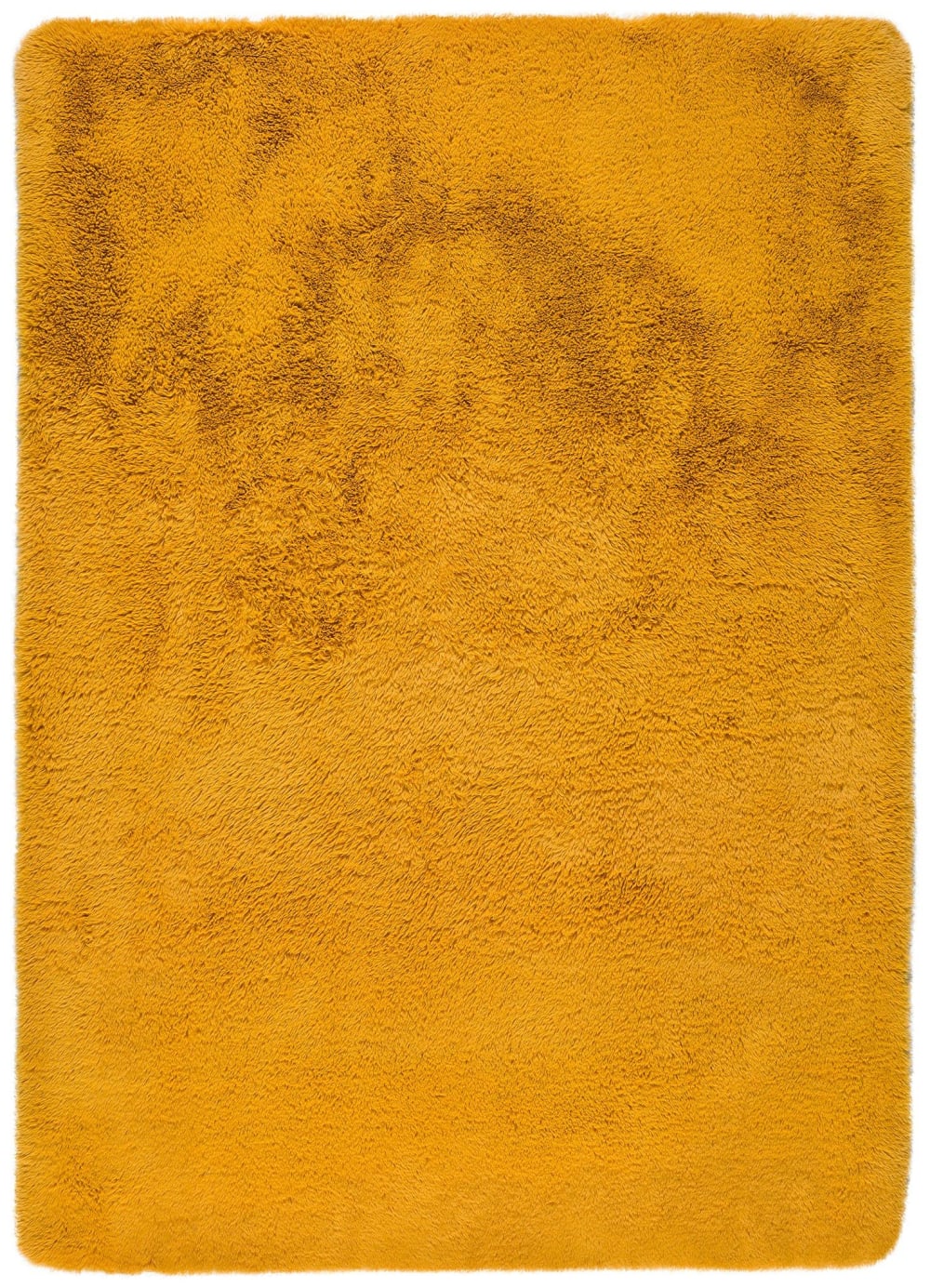 Schlafzimmerteppich, aus Polyester, senffarben, 60x100 cm -