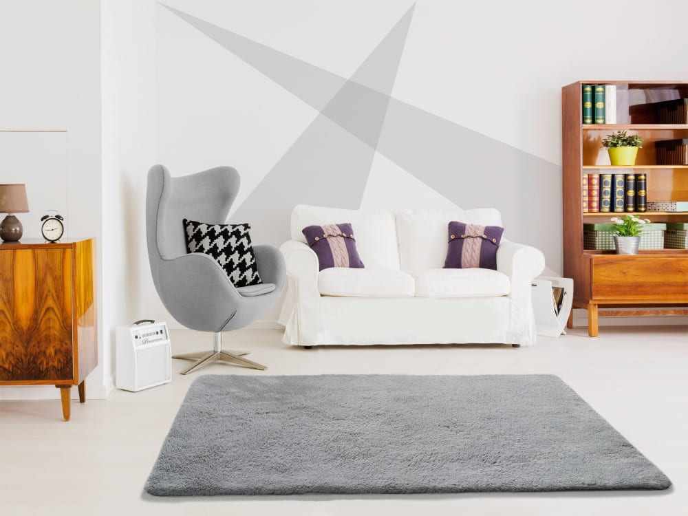 Tapis gris argent, 80x150 cm — vue 3