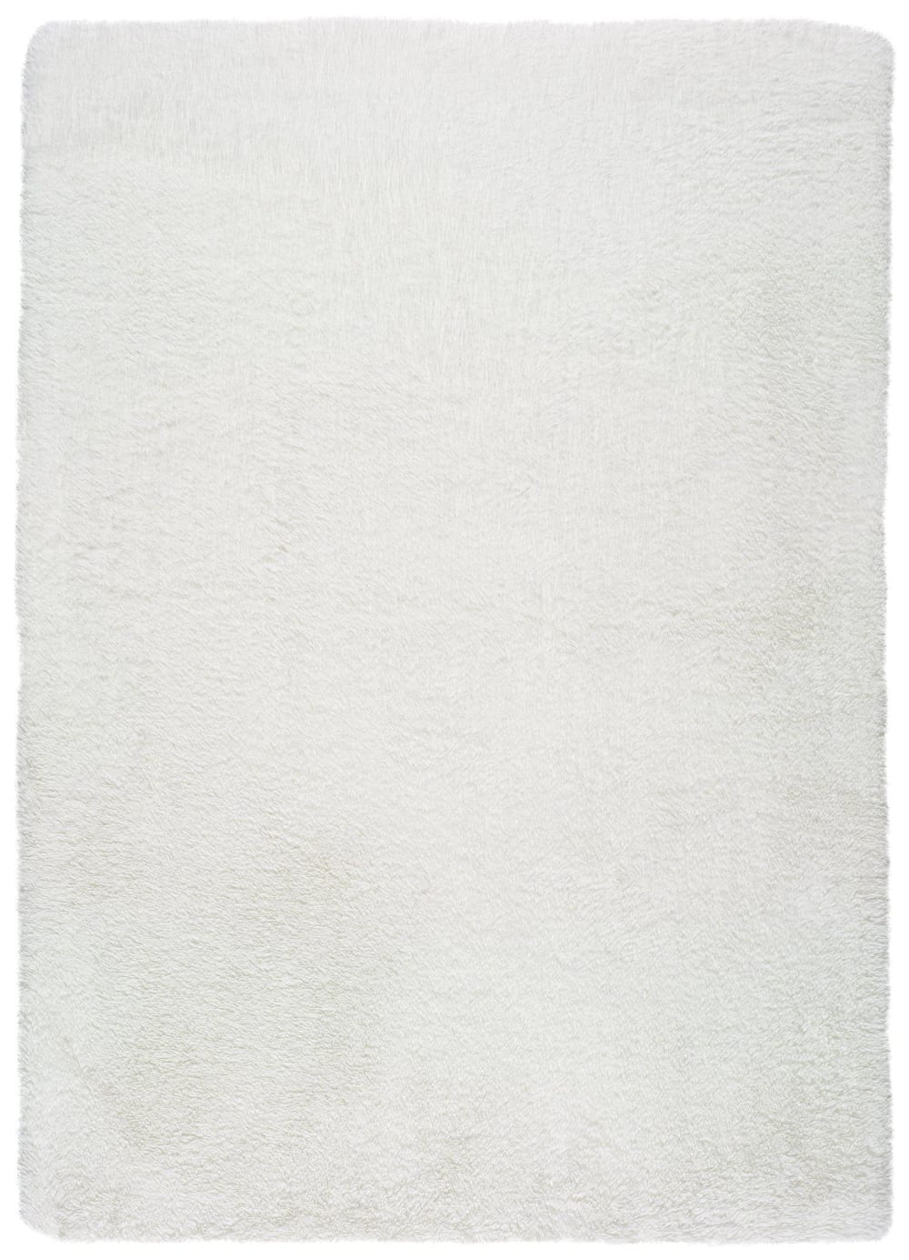 Atticgo Hochflorteppich, Einfarbig shaggy, weiß, 140x200 cm style modern Öko-Tex Zertifikat - Pes - Polyester