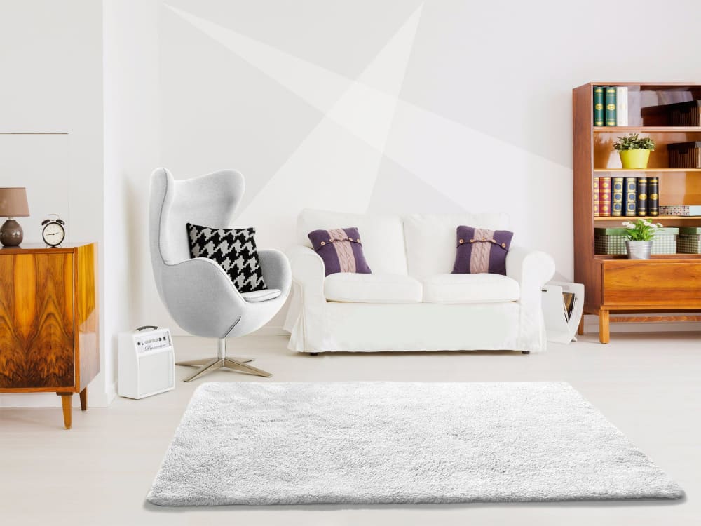 Tapis blanc, 140x200 cm — vue 3