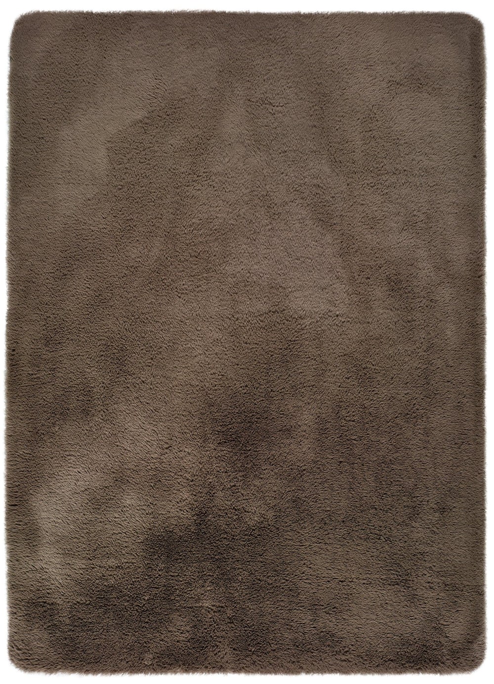 Hochflorteppich, Einfarbig shaggy, nerz, 80x150 cm - Maisons Du