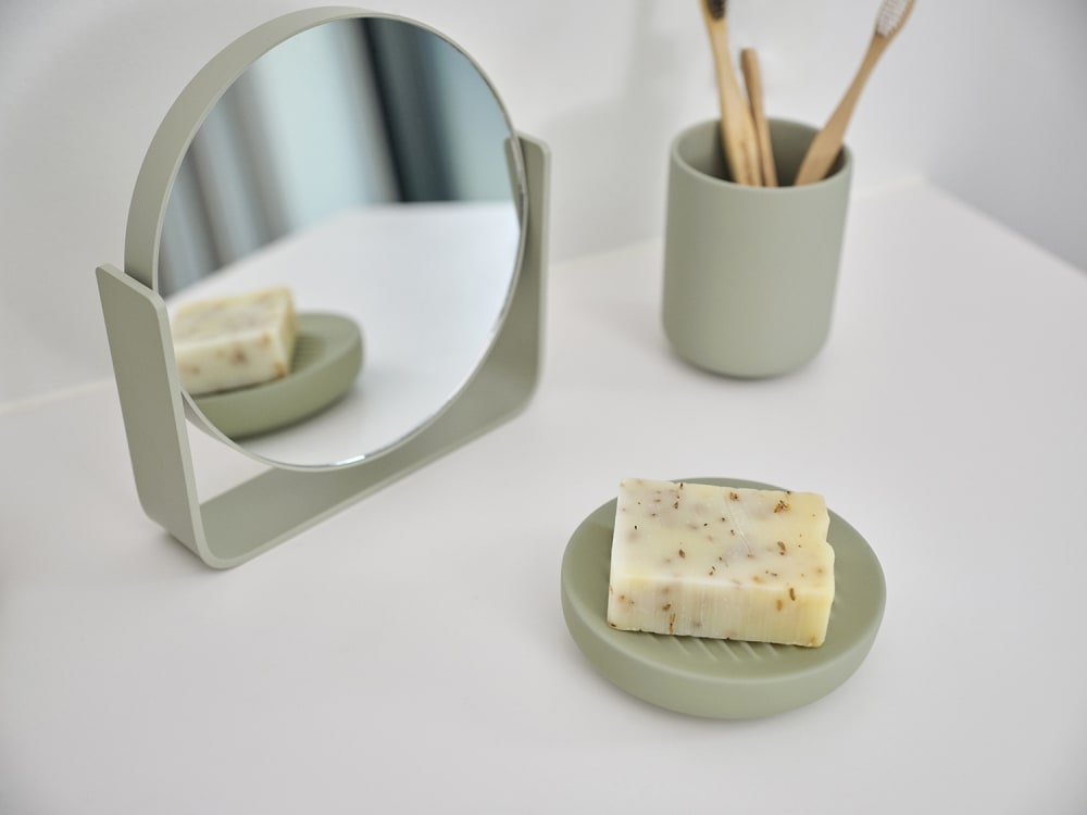 Porte-savon en grès vert pistache - Maisons du Monde