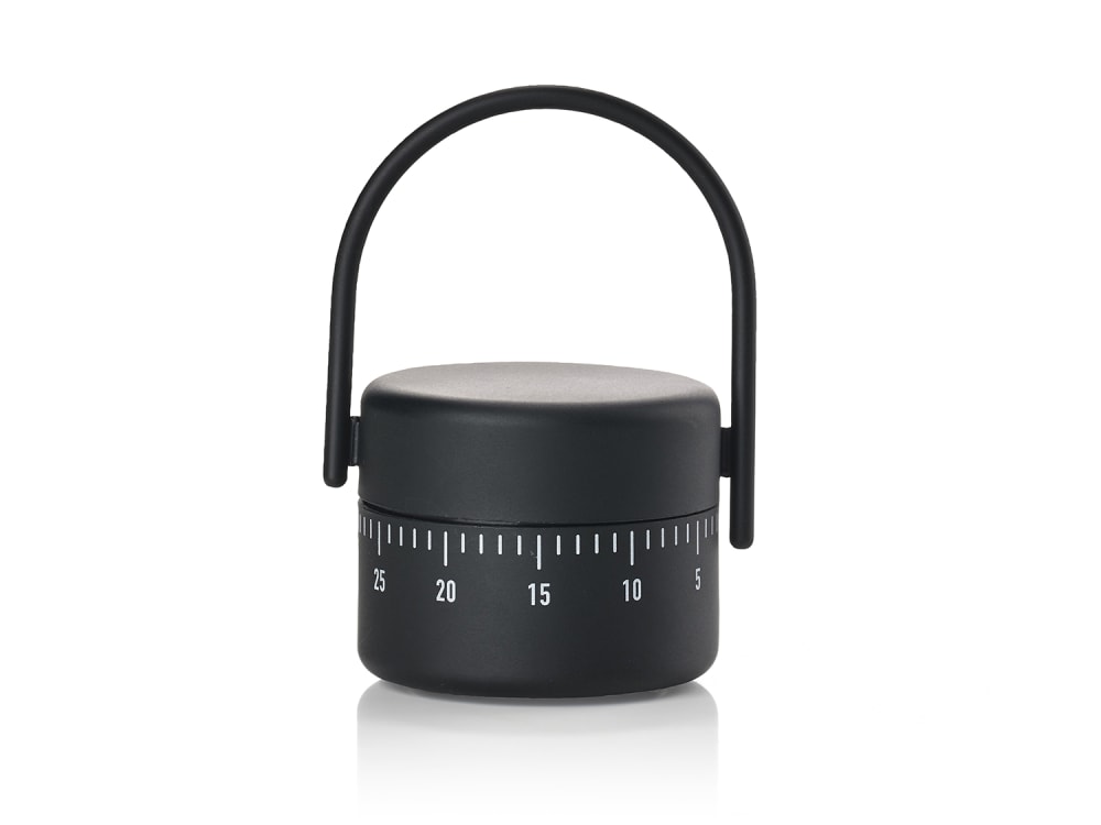 Minuteur de cuisine en fer noir