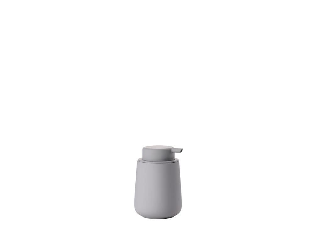 Zone Denmark Distributeur de savon en argile beige gris style contemporain - Pierre