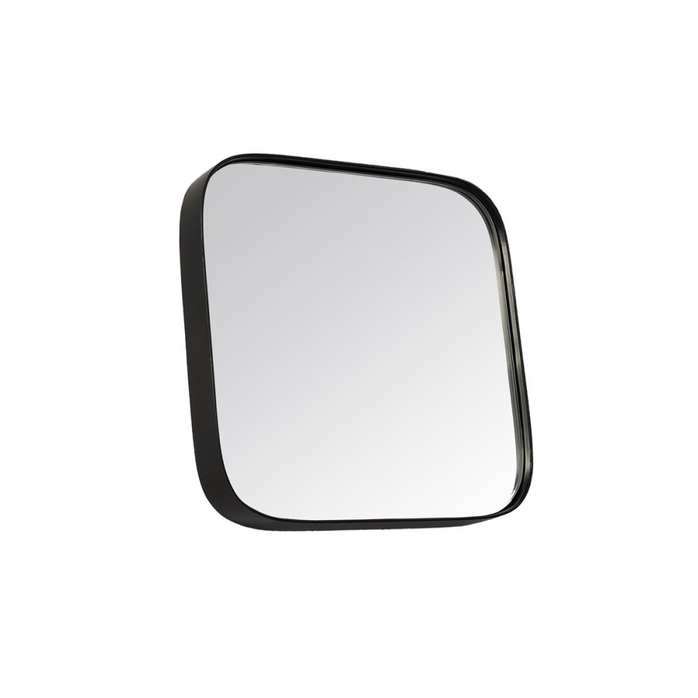 Miroir carré aux bords fins 30x30cm noir - Maisons du Monde