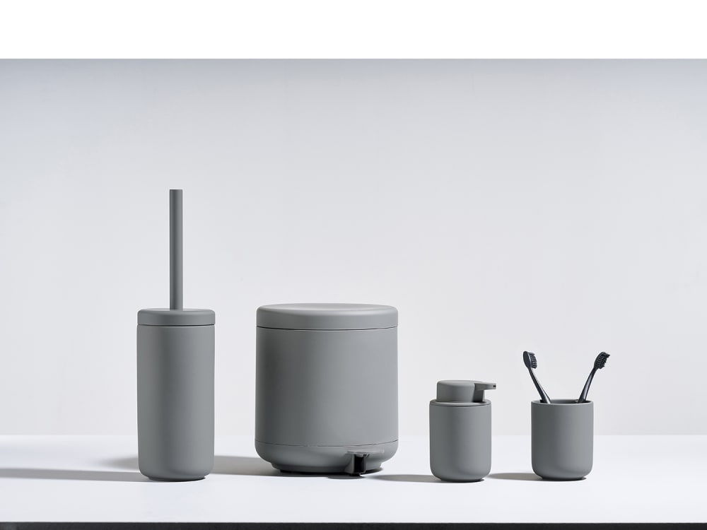 Brosse de toilette en grès gris - Maisons du Monde