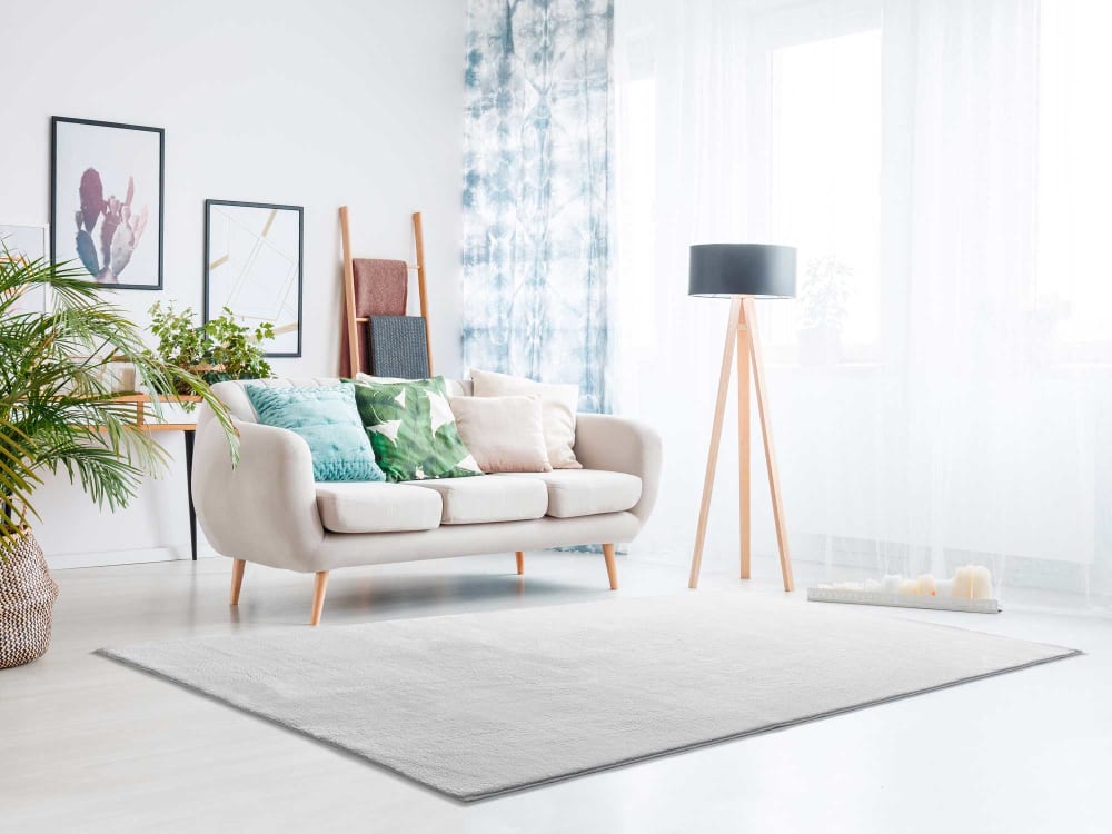 Tapis lavable gris antidérapant 80x150 cm — vue 3