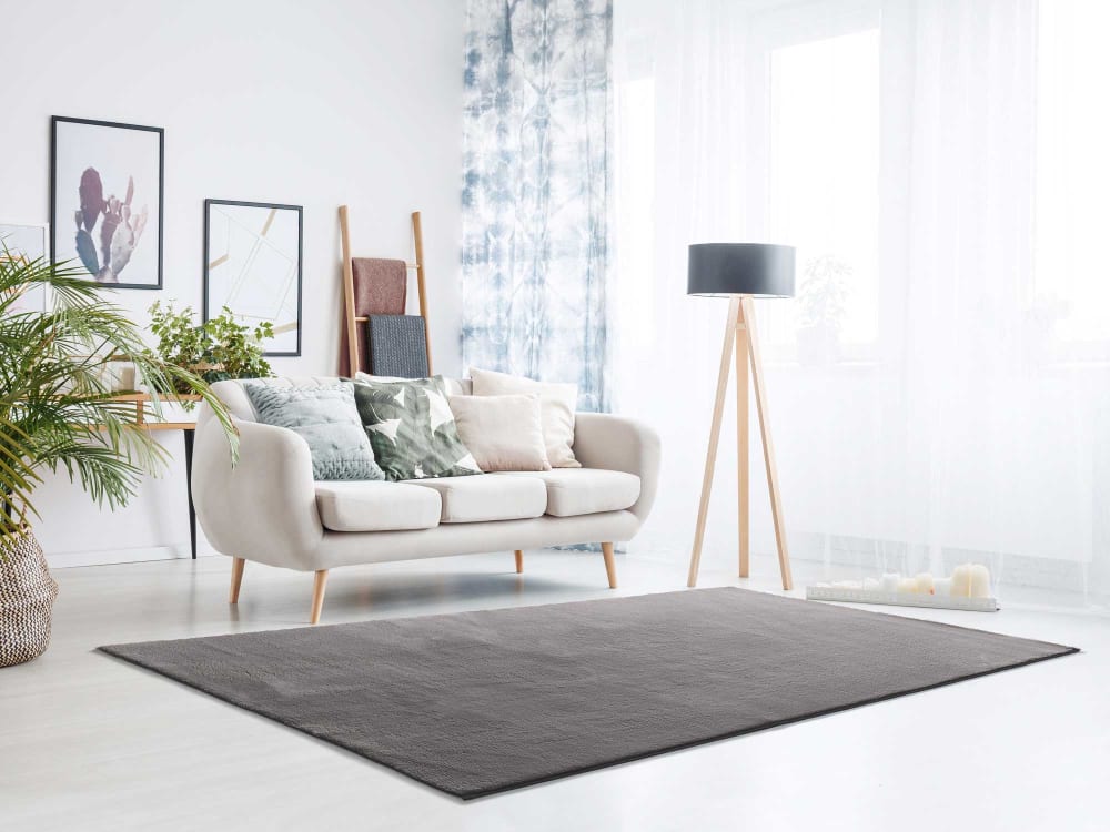 Tapis lavable anthracite antidérapant 80x150 cm — vue 3