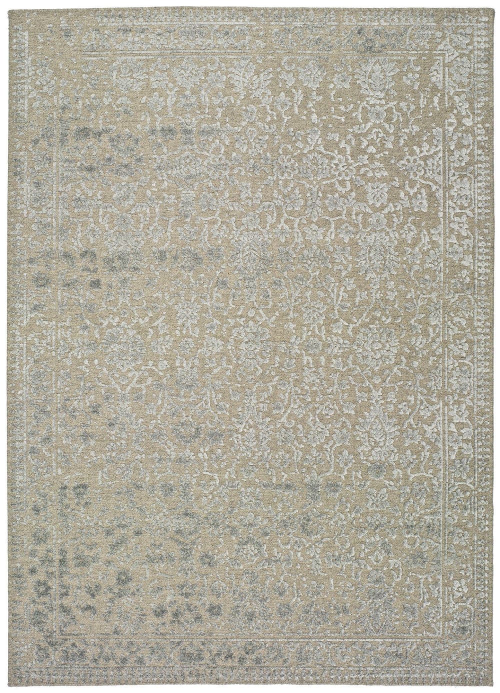 Tapis en laine vintage argent  160x230 cm