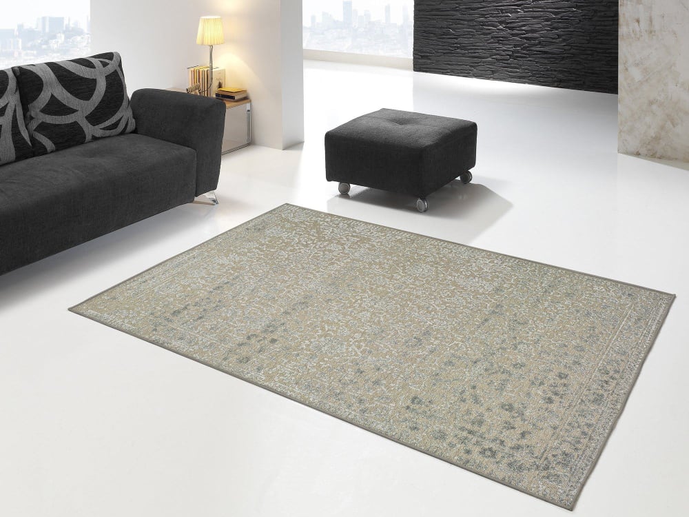Tapis en laine vintage oriental argent 160x230 cm — vue 3