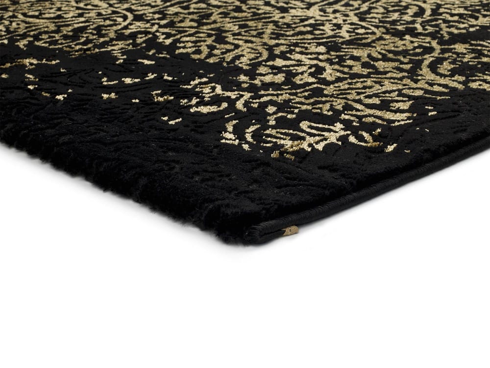 Tapis de style vintage noir et doré 160X230 cm — vue 4