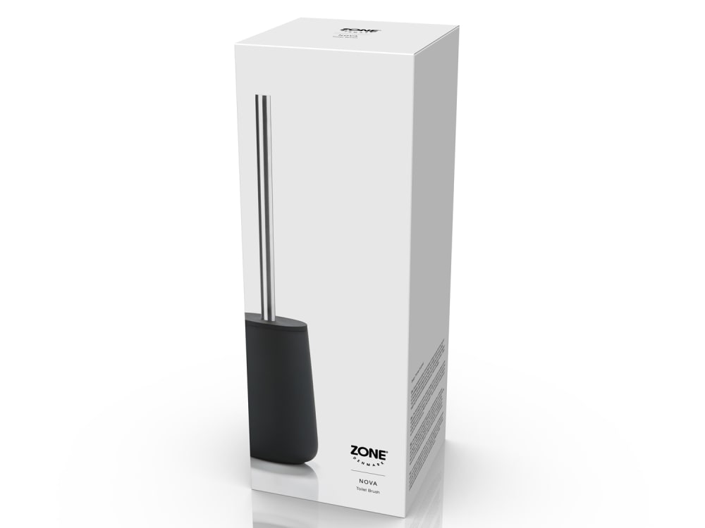 Brosse de toilette en porcelaine noir - Maisons du Monde