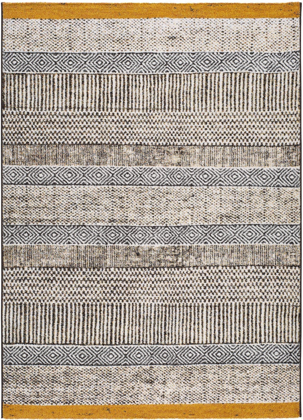 Tapis ethnique gris/beige 80x150 cm