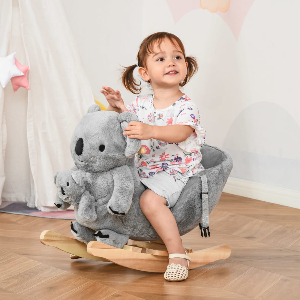 Jouet à bascule koala sonore rugissement fauteuil intégré ceinture - Maisons du Monde