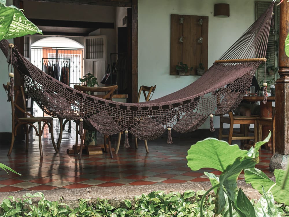 Amaca di legno del Nicaragua - Marrone - 100% cotone - 100 X 360