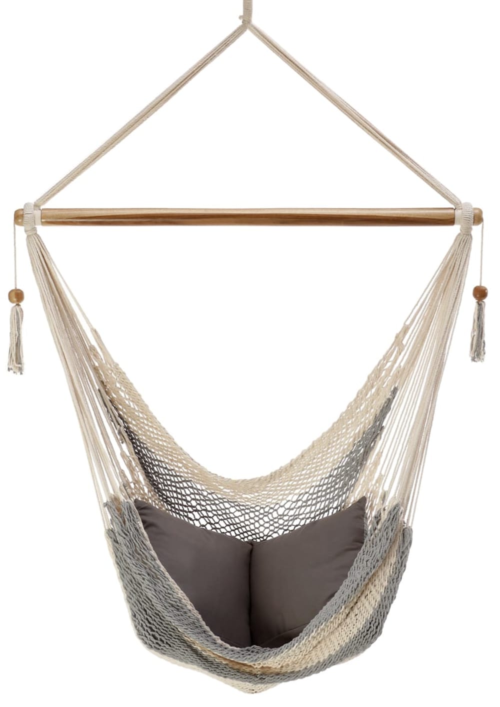 Hamac Chaise Rama L Blanc et Gris