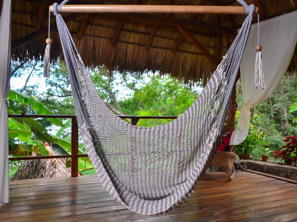 Jinopete XL - Amaca Nicaragua - Ecrù e grigio - 100% cotone -
