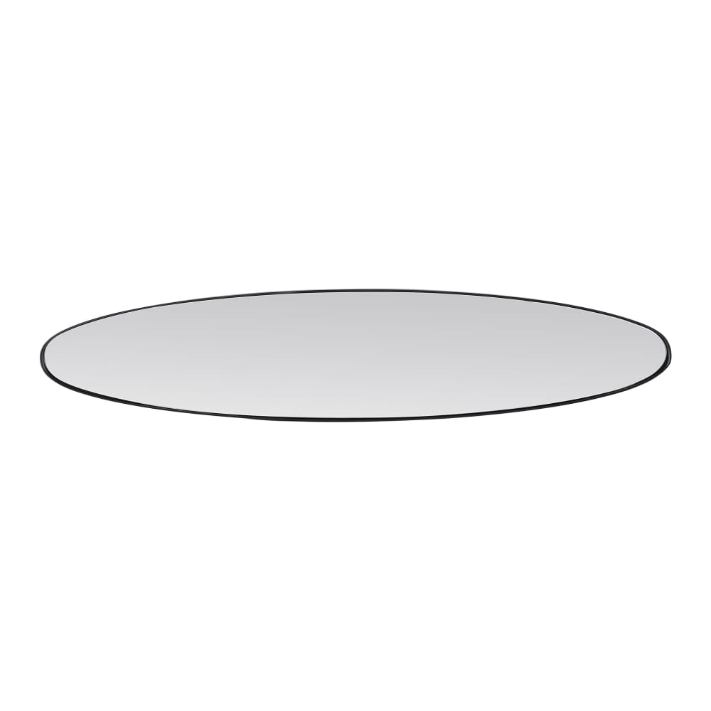Miroir ovale aux bords fins 24x118cm noir - Maisons du Monde