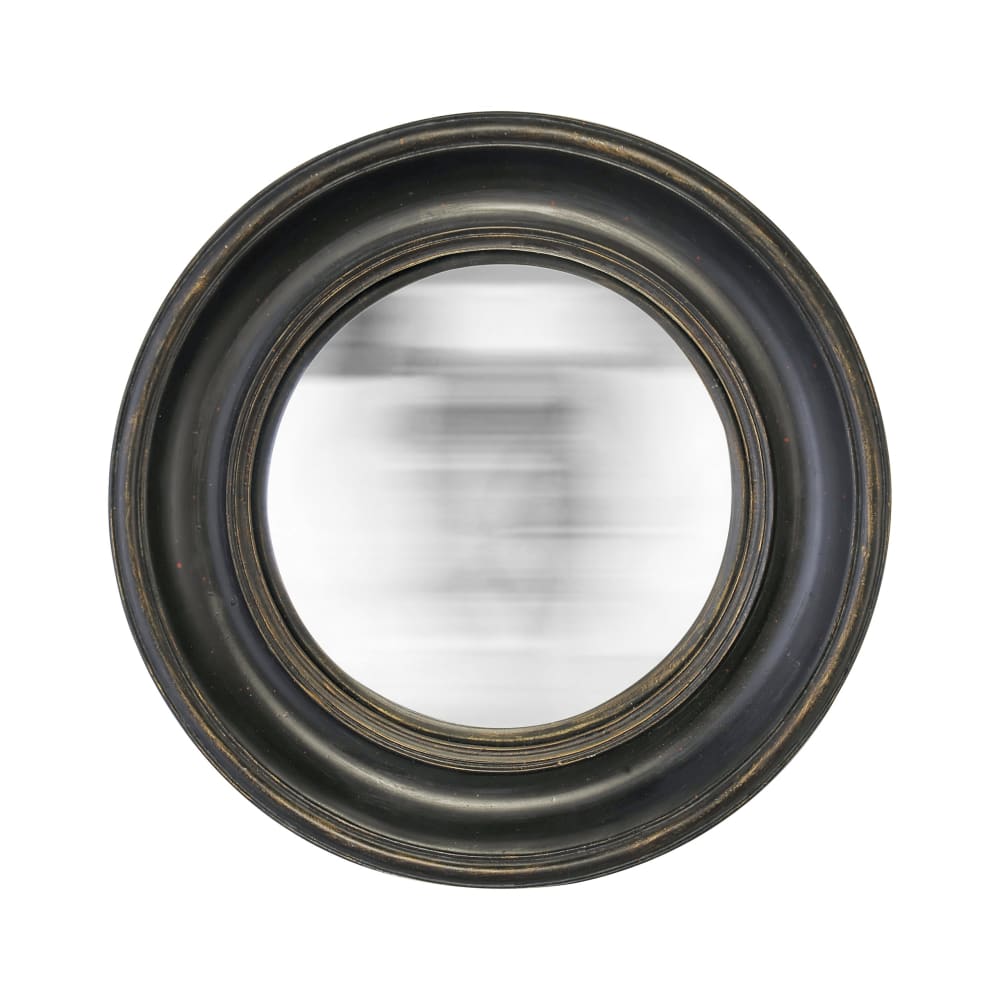 Miroir rond convexe 26x26cm noir - Maisons du Monde