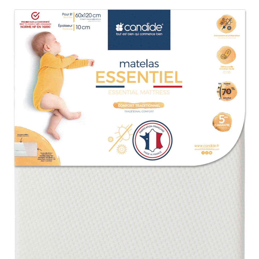 Matelas déhoussable 10 cm 70x140 (Candide) - Image 2