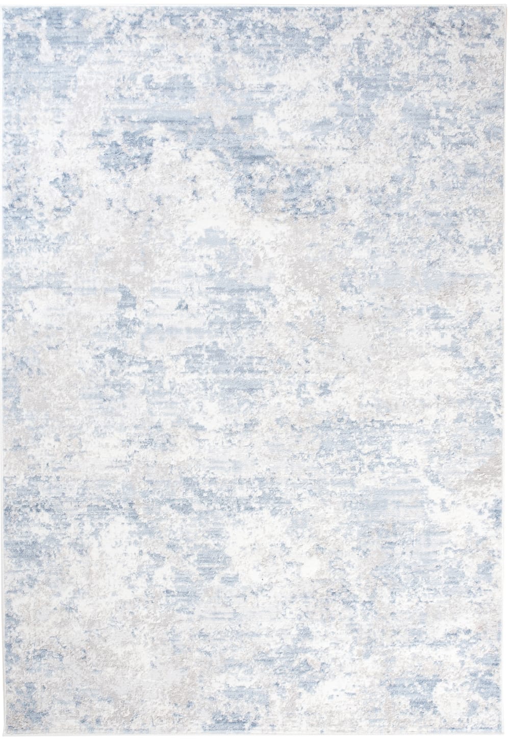 Alfombra de salón crema gris azul suave 250 x 350 cm