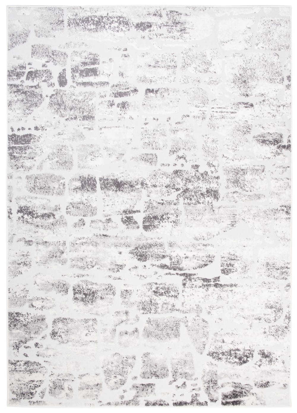 Alfombra de salón crema beige gris vintage suave 80 x 150 cm