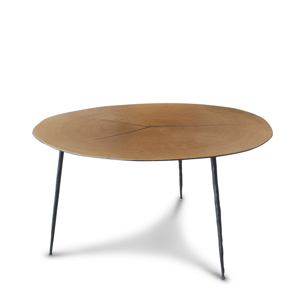 PIB Couchtisch aus Holz und Metall, braun - Holz