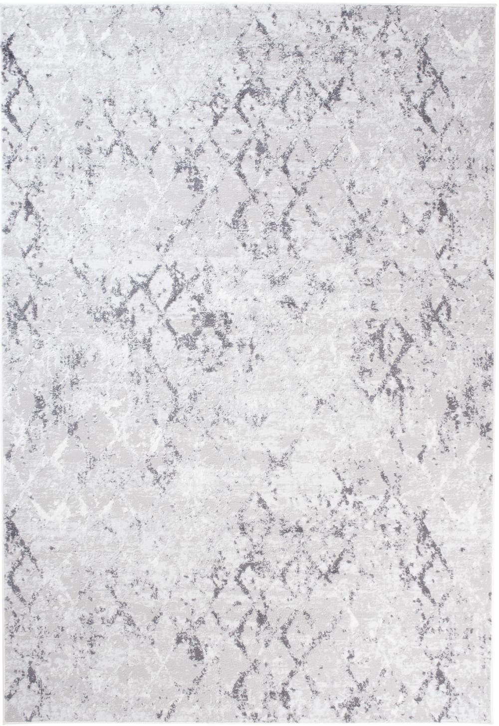 Alfombra de salón crema gris vintage 160 x 220 cm