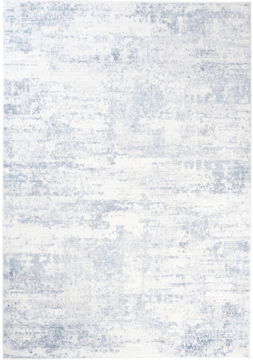 Alfombra de salón azul crema vintage suave 80 x 150 cm