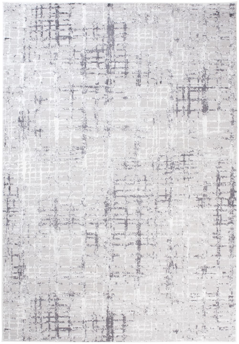 Alfombra de salón gris crema vintage suave 300 x 400 cm
