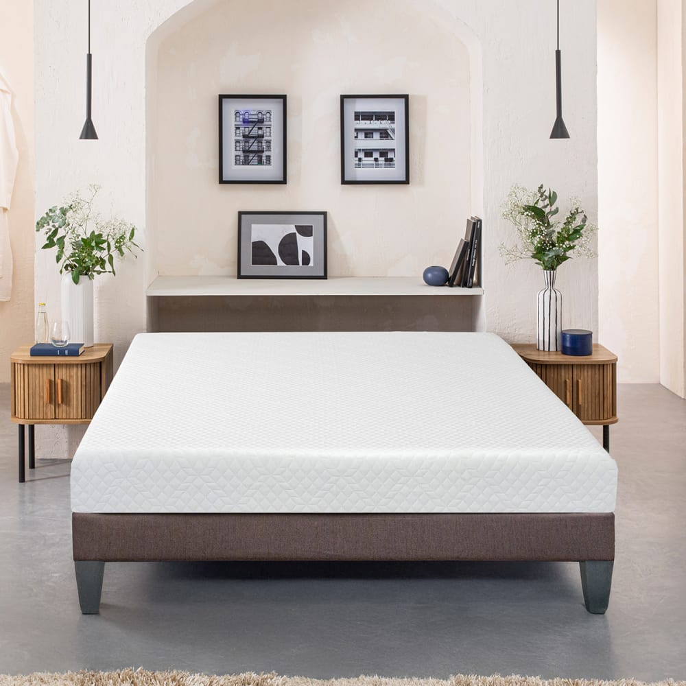 Ensemble matelas mousse h21 sommier bois 90x200 - Maisons du Monde