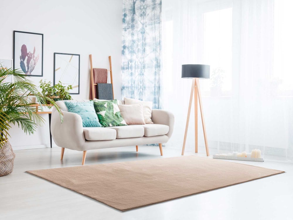 Tapis lavable beige antidérapant 80x150 cm — vue 3