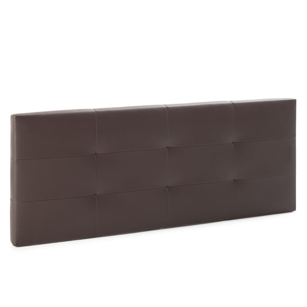 Cabecero tapizado 150x60 cm chocolate, acolchado con espuma