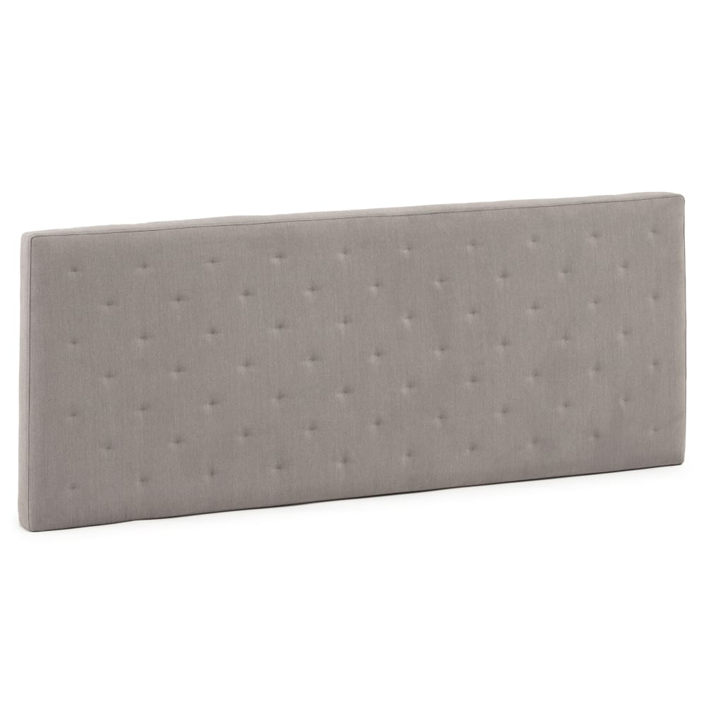 Cabecero tapizado 150x60 cm color gris, acolchado con espuma